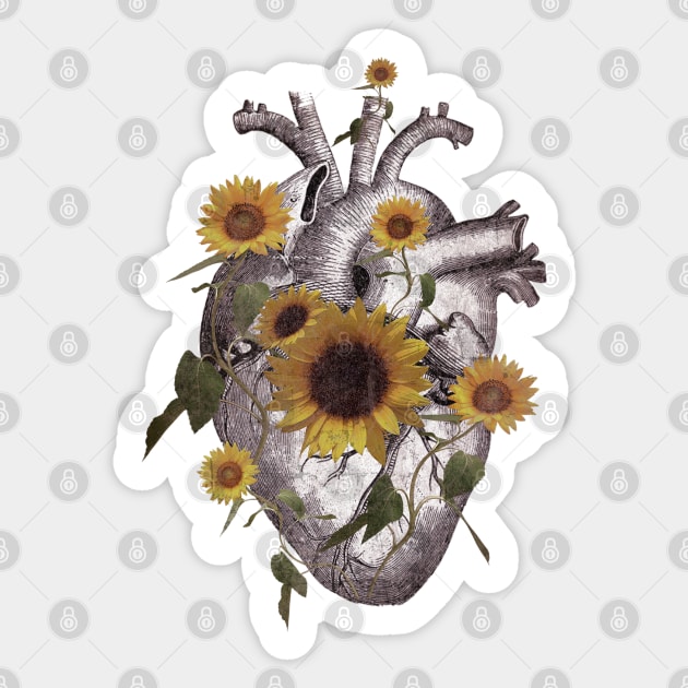 Floral heart 20 Sticker by Collagedream